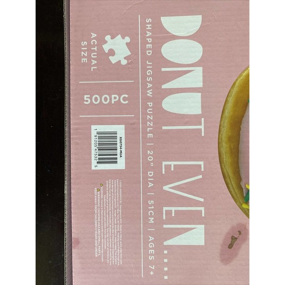 Pink Sky Donut 500 Piece Jigsaw Puzzle Factory Sealed DONUT Even Rare Brand NEW - Picture 4 of 4
